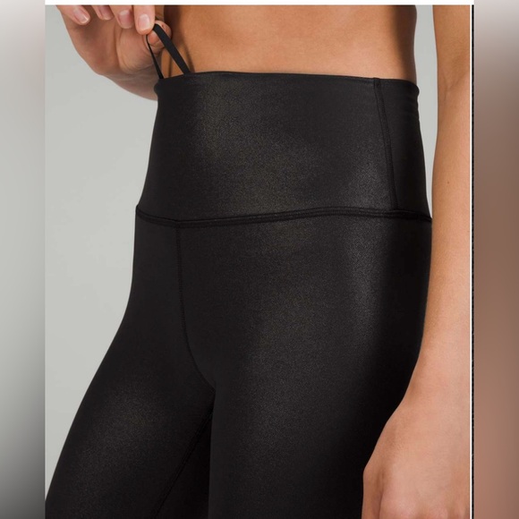 NWT Lululemon Wunder Train High-Rise Crop 23" in 
Radiate Foil Print Black - Picture 5 of 12
